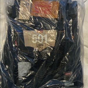 Levi's Indigo 501 Original shrink to fit Straight Jeans